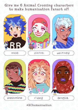 animal crossing (humanization/redesign) - 2020